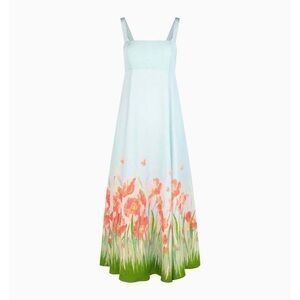 ISO Rowena Dress in Poppy Flower Field
